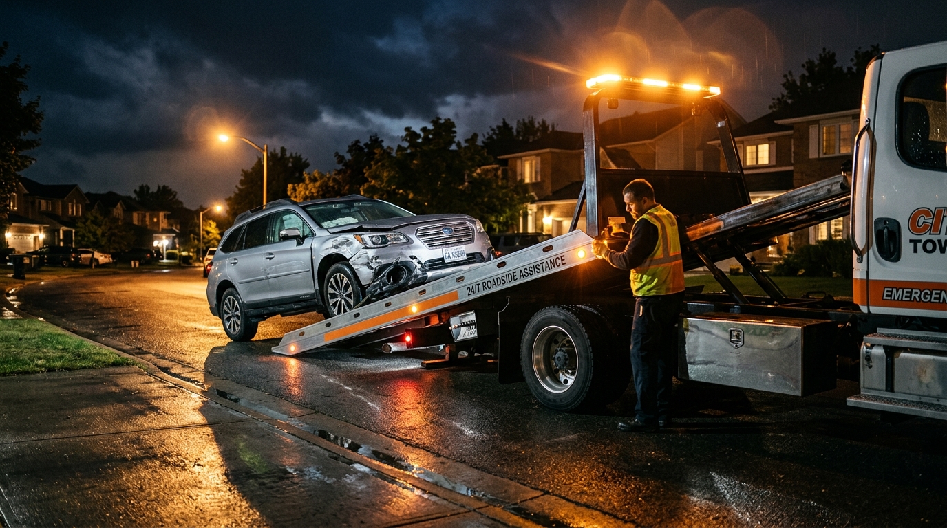 24-hour emergency towing service