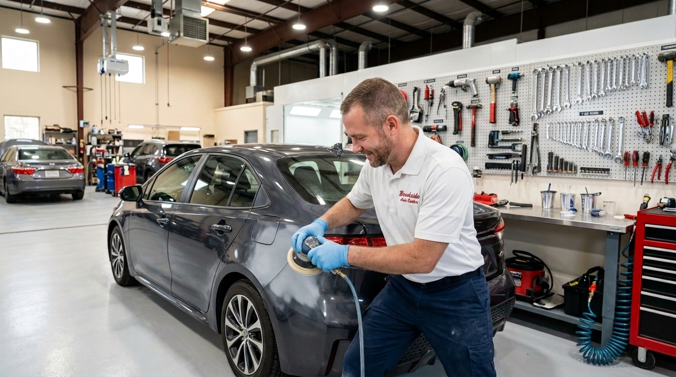 Brookside Auto Center certified technicians at work